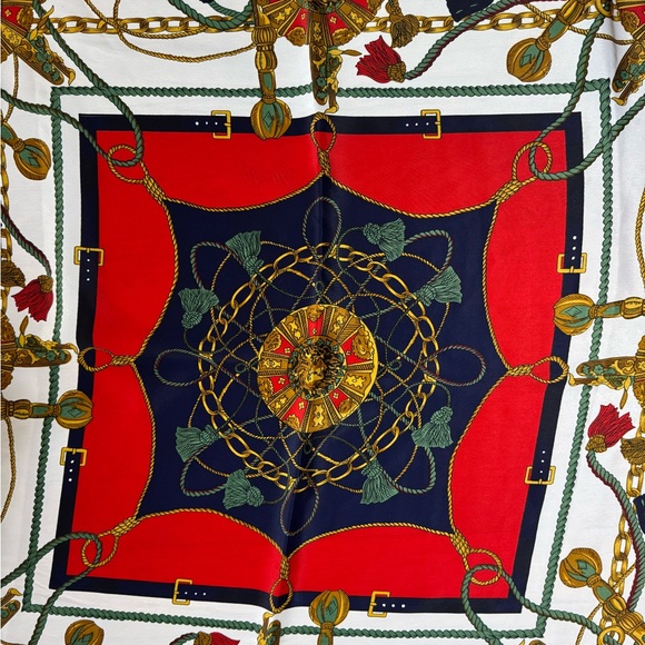 Hermès Silk neckerchief multi -colors , Silk - Picture 6 of 7